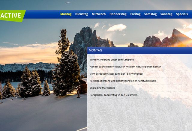 Free for our guests: Val Gardena Active Programme in winter